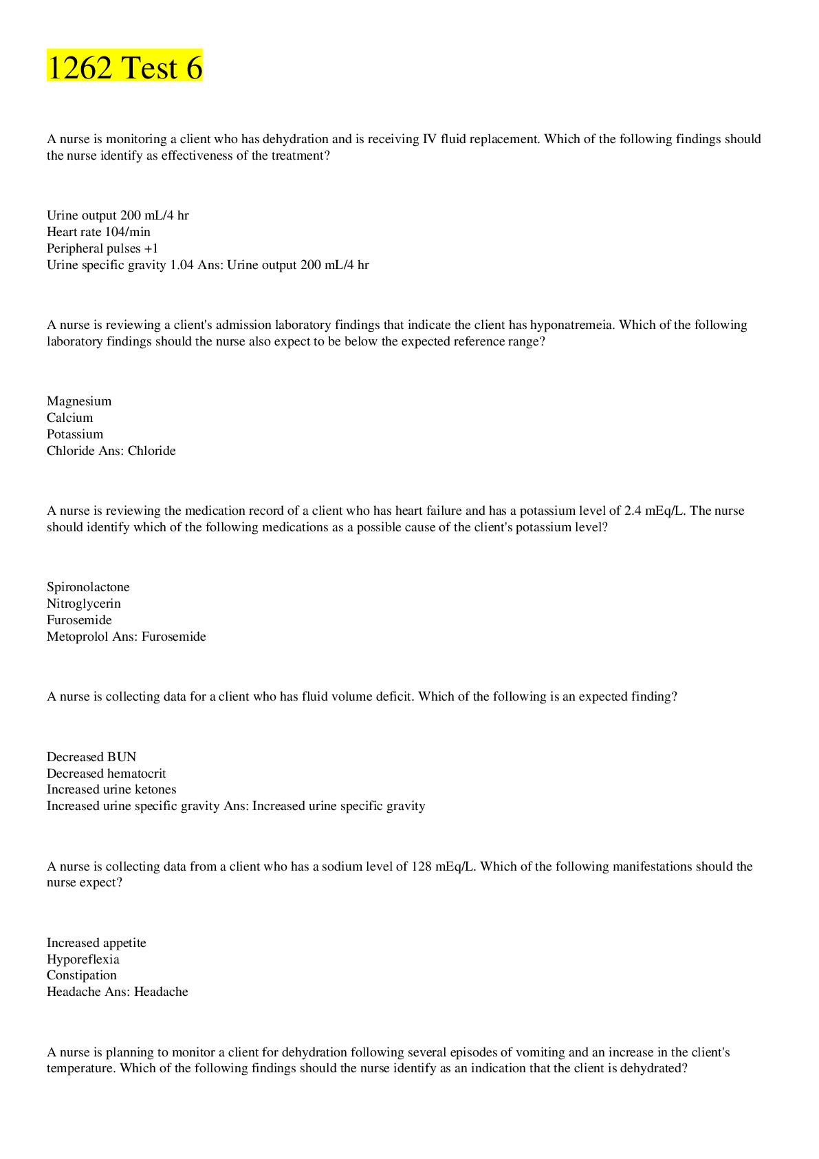 Preview image of 1262 Test 6 ANSWERED document